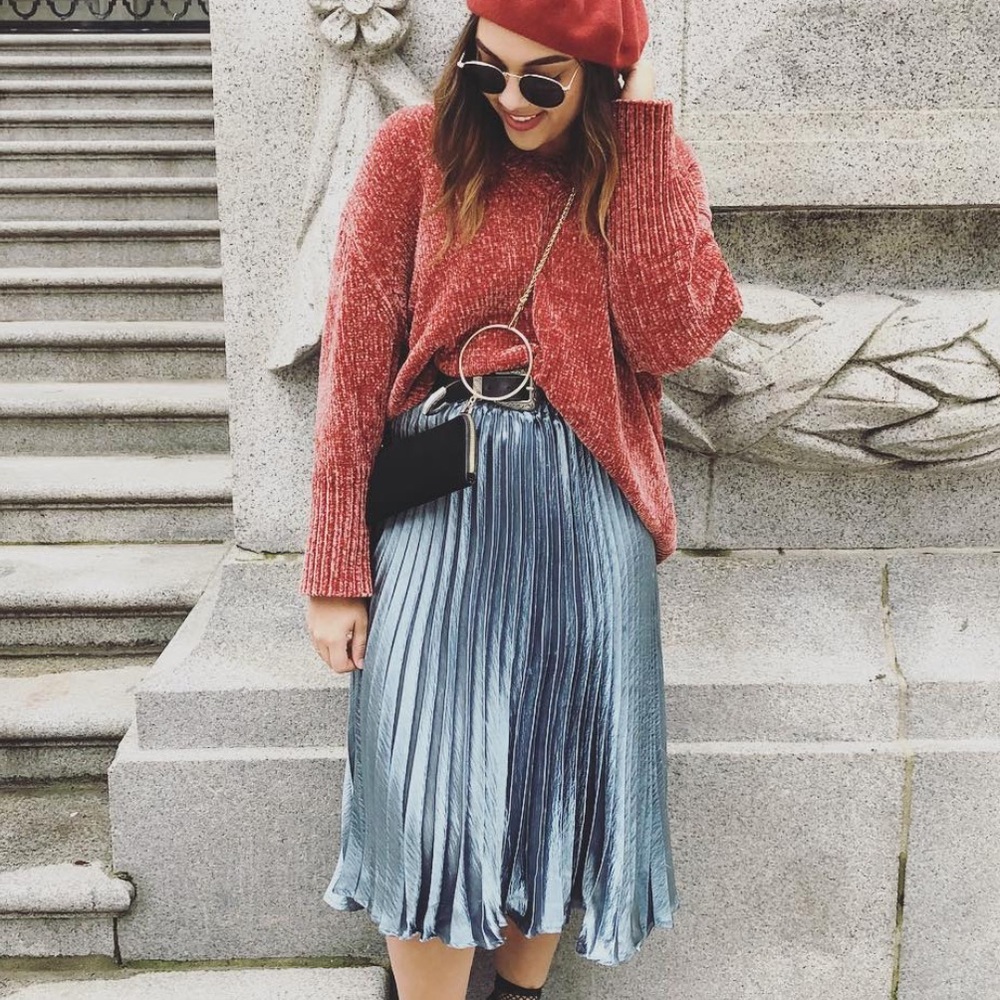 Anthropologie Pleated Skirt
